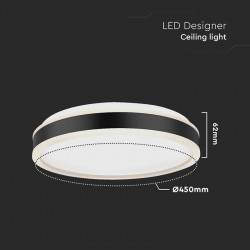 Plafoniera led 18w 3in1 - alb - Img 2