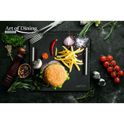 PLATOU ARDEZIE,PATR. MANERE INOX 30X30CM - Img 1