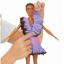 PLAY DOH BARBIE SET PLASTELINA BARBIE FASHIONISTA RUFFLES CREATII VESTIMENTARE - Img 6