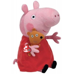 PLUS TY 28CM BEANIE BABIES PEPPA PIG PEPPA