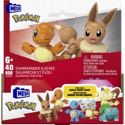 POKEMON MEGA SET DOUA BILE CHARMANDER SI EEVEE 40 PIESE - Img 1