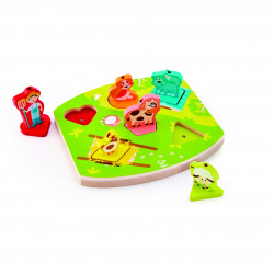 Puzzle din lemn cu sunete - Ferma - Img 1