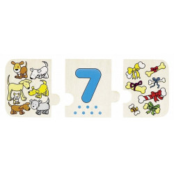 Puzzle lemn cu autocorectie invata Numerele - Img 2