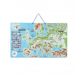 Puzzle si joc 3 in 1 - Harta magnetica a Europei, en - Img 2