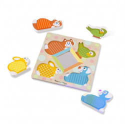 Puzzle tactil cu oglinda Pets Melissa and Doug - Img 1