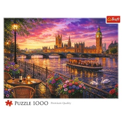 PUZZLE TREFL 1000 SEARA PE TAMISA LONDRA - Img 3
