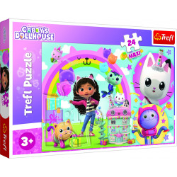 PUZZLE TREFL 24 MAXI GABBYS DOLLHOUSE CASA LUI GABBY - Img 1