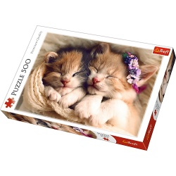 PUZZLE TREFL 500 PISICUTE SOMNOROASE - Img 1