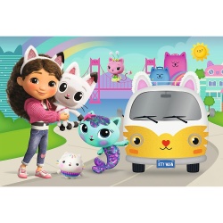 PUZZLE TREFL 60 GABBYS DOLLHOUSE CASA PISICII LUI GABBY - Img 2