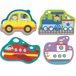 PUZZLE TREFL BABY CLASIC VEHICULE PENTRU TRANSPORT 8 PIESE - Img 2