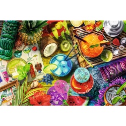 PUZZLE TREFL DIN LEMN 500+1 PIESE COCKTAILURILE COLORATE - Img 2