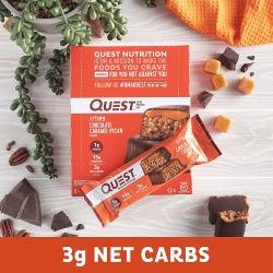 Quest Hero Crispy Baton Proteic Cu Aroma De Ciocolata, Nuci Pecan Si Caramel, 60 G - Img 4