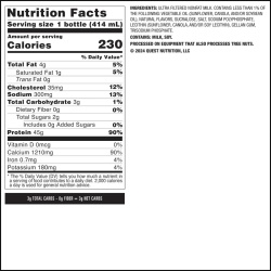 Quest Protein Milkshake Rtd, Milkshake Proteic Cu Aroma De Vanilie, 414 Ml - Img 3