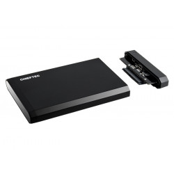 RACK extern CHIEFTEC, pt HDD/SSD, 2.5 inch, S-ATA, interfata PC USB 3.0, aluminiu, negru, "CEB-2511-U3" - Img 1