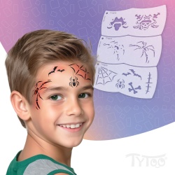Șablon Mozaic Face Painter - pirat - păianjen - 3 bucăți / pachet Tytoo - Img 2