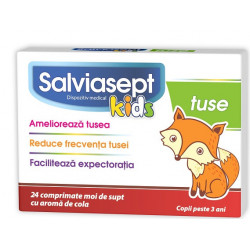 Salviasept kids tuse 24cpr moi de supt