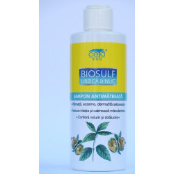 Sampon biosulf, urzica si nuc 200ml ceta