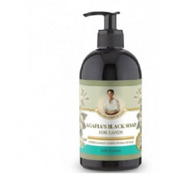 Sapun negru catifelat pentru maini "bunica agafia" 500ml adams vision