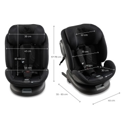 SCAUN AUTO KINDERKRAFT XPEDITION 3 I-SIZE 40-150 CM, BLACK - Img 7