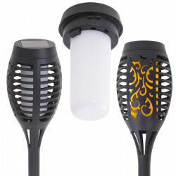 Set 4 lampi solare de gradina tip "Torta" cu 12 LED-uri - Img 3