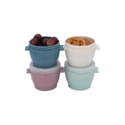 SET 4 RECIPIENTE SILICON SNAP&GO, MELII LUXE, 4*177 ML - Img 2