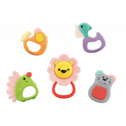 Set 5 jucarii pentru dentitie in cutie forest baby - Img 2