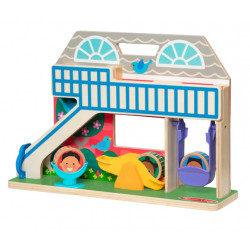 Set de joaca din lemn cu accesorii Scoala Rostogol GO TOTs - Img 1