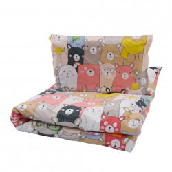 Set de pat single bumbac animals - Img 3
