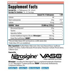 Sirenlabs Vaso Vol, Formula Avansata Pentru Pompare Musculara Si Performanta Cu Aroma De Fructe De Padure, 960 Ml - Img 3