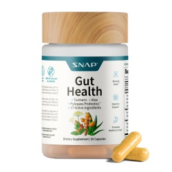 Snap Supplements Gut Health, Pylopass Amestec Pentru Reducerea Helicobacter-pylori, 60 Cps - Img 1