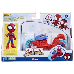 SPIDEY PRIETENII EXTRAORDINARI SET MOTOCICLETA SI FIGURINA SPIDEY 10CM - Img 1