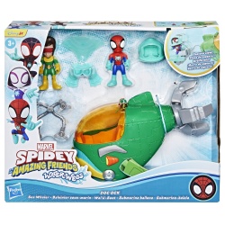 SPIDEY SI PRIETENII LUI UIMITORI MARVEL WATER WEBS SET SUBMARINUL DOC OCK CU FIGURINE SI ACCESORII