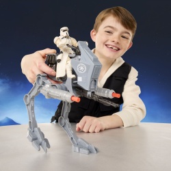 STAR WARS MANDALORIAN SI GROGU ACTION VERSE SET FIGURINA IMPERIAL DRIVER SI VEHICUL AR RT CU ACCESORII - Img 4