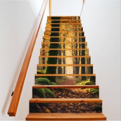 Sticker decorativ pentru scari interioare, print autoadeziv de inalta rezolutie, dimensine 200 x 124 cm, cod: AVX-STAIRS-09 - Img 1