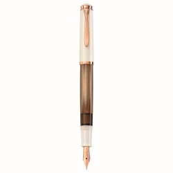 STILOU CLASSIC M200 EDITIE SPECIALA COPPER ROSE-GOLD, PENITA M DIN OTEL INOXIDABIL, ACCESORII PLACATE CU AUR ROZ, CORP ALB-CUPRU, IN CUTIE CADOU