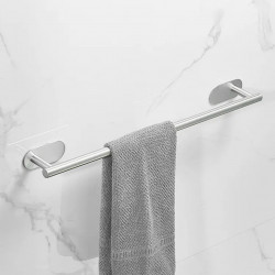 Suport confortabil din oțel pentru prosop, lungime 40 cm, culoare Argintiu - Img 1