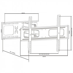 Suport led tv high class 37-70 inch cabletech - Img 2