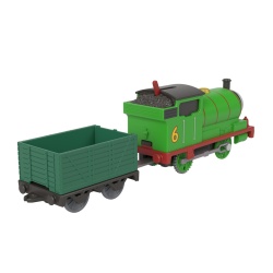 THOMAS LOCOMOTIVA MOTORIZATA PERCY CU VAGON - Img 5