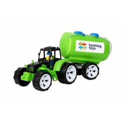 TRACTOR CU CISTERNA NEGRU VERDE - Img 2