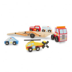 Transportor cu vehicule de urgenta Melissa and Doug - Img 4
