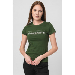 TRICOU LOGOMULTICOLOR FEMEI BOTTLE GRE - Img 4