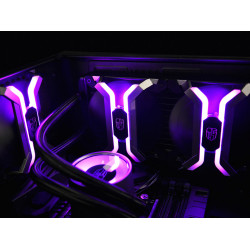 VENTILATOR DEEPCOOL PC. 120x120x25 mm, ADD RGB LED, Hydro Bearing, 3 buc. in pachet, 5-port RGB hub "MF 120S" - Img 5