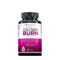 Vitauthority - Multi Collagen Burn: Caffeine-free Metabolism Enhancing Collagen Peptides, Formula Pentru Reducerea Celulitei Si Arderea Grasimilor, 60 Cps