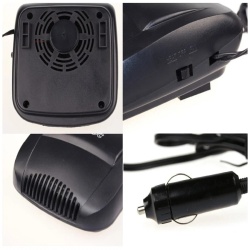 Aeroterma auto 2in1, Ventilate, Incalzire Rapida si Dezghetare Geamuri, alimentare 12V, putere 150W, cu mufa de bricheta - Img 4