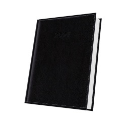 AGENDA DATATA A5 352PAG DELUXE CORINALDO COPERTA PIELE SINTETICA NEGRU 2027