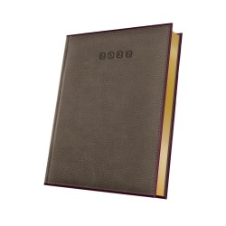 AGENDA DATATA A5 352PAG PREMIUM DELUXE ALGHERO COPERTA PIELE SINTETICA MARO/ROSU BURGUNDY FOLIO AURIU 2027