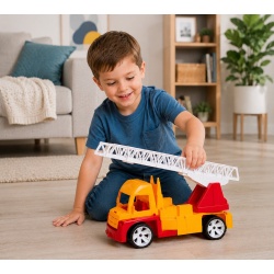 AUTOSPECIALA POMPIERI CU SCARA ROSU PORTOCALIU 46CM - Img 4