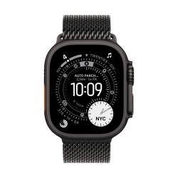AW BAND 49MM TITANIUM MILANESE BLACK M - Img 2