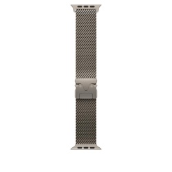 AW BAND 49MM TITANIUM MILANESE NATURAL M