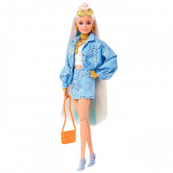 Barbie papusa barbie extra barbie cu bandana - Img 5